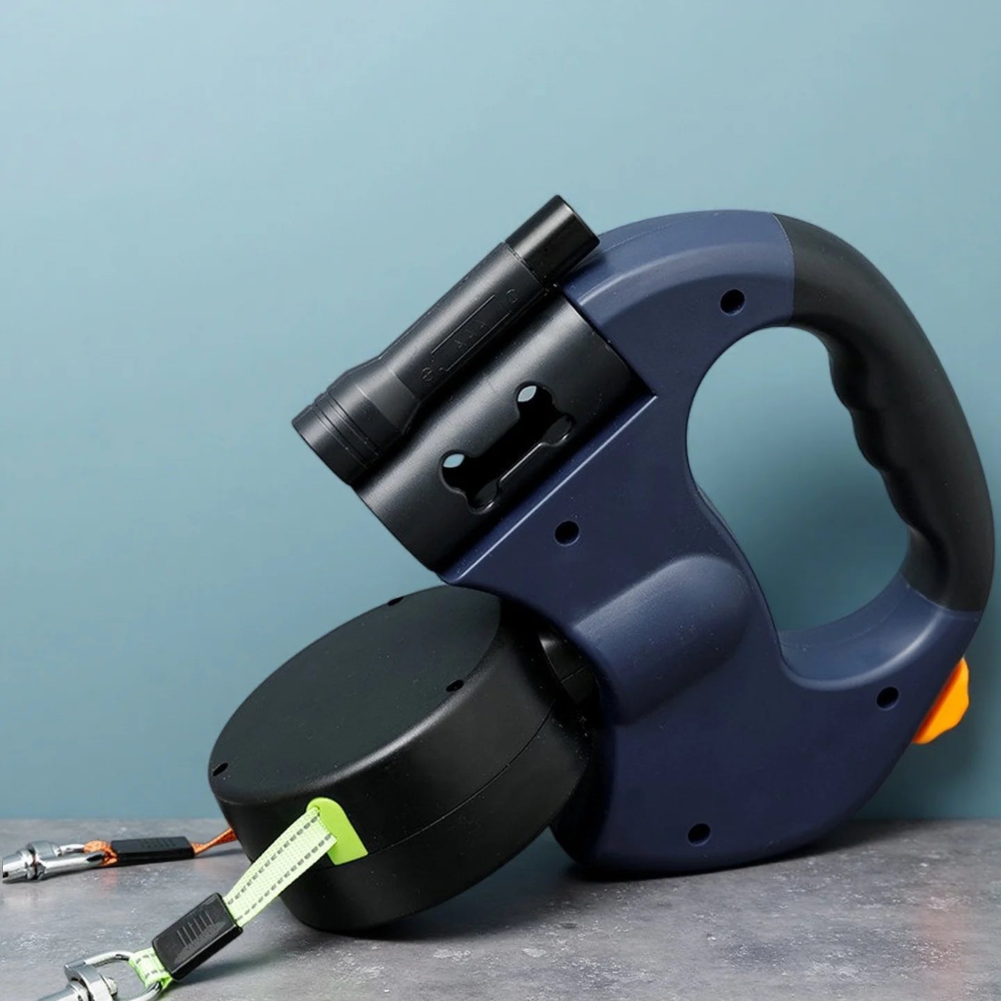 Retractable Dual Dog Leash with LED Light